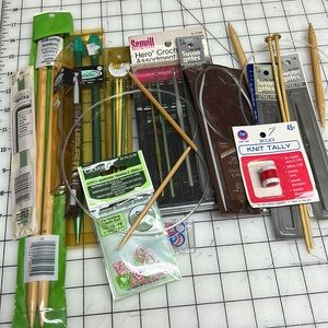 Lot of Vintage Knitting Supplies